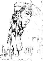 Disegno di Nathan Never in vendita